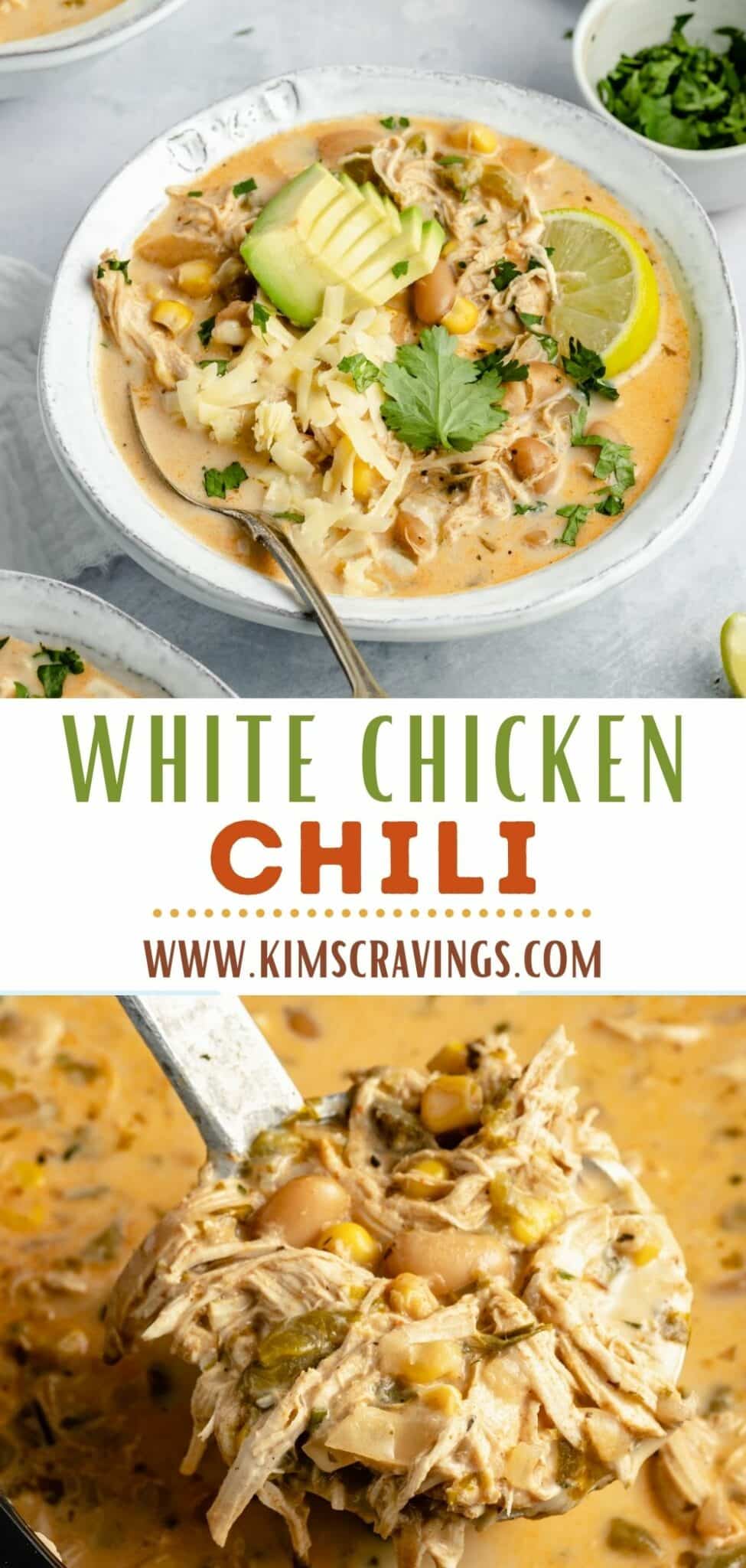 Crockpot White Chicken Chili - Kim's Cravings