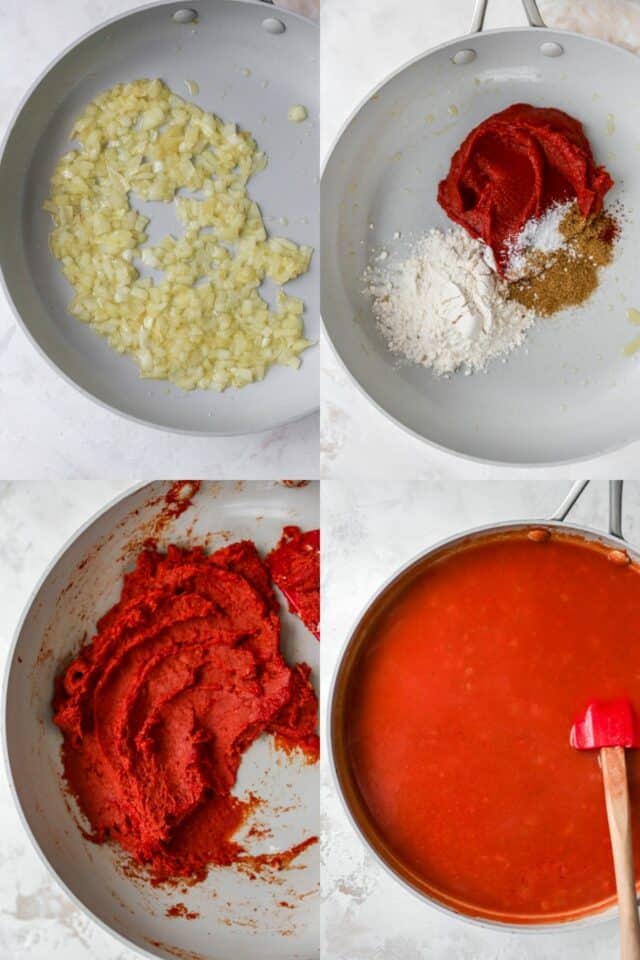 steps for making enchilada sauce from scratch
