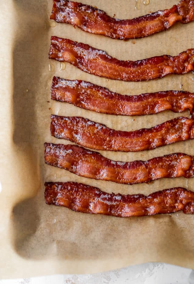 cooking bacon on a sheet pan