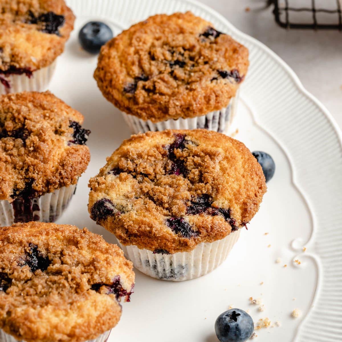 Blueberry Crumb Muffins - Kim's Cravings