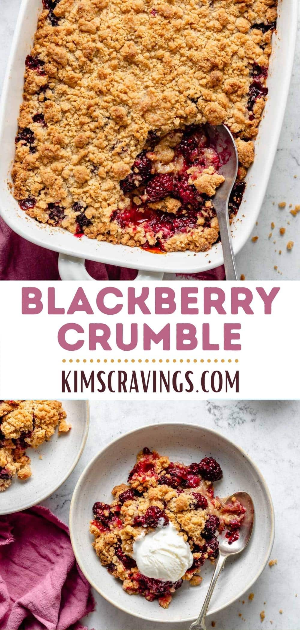 Best Blackberry Crumble - Kim's Cravings