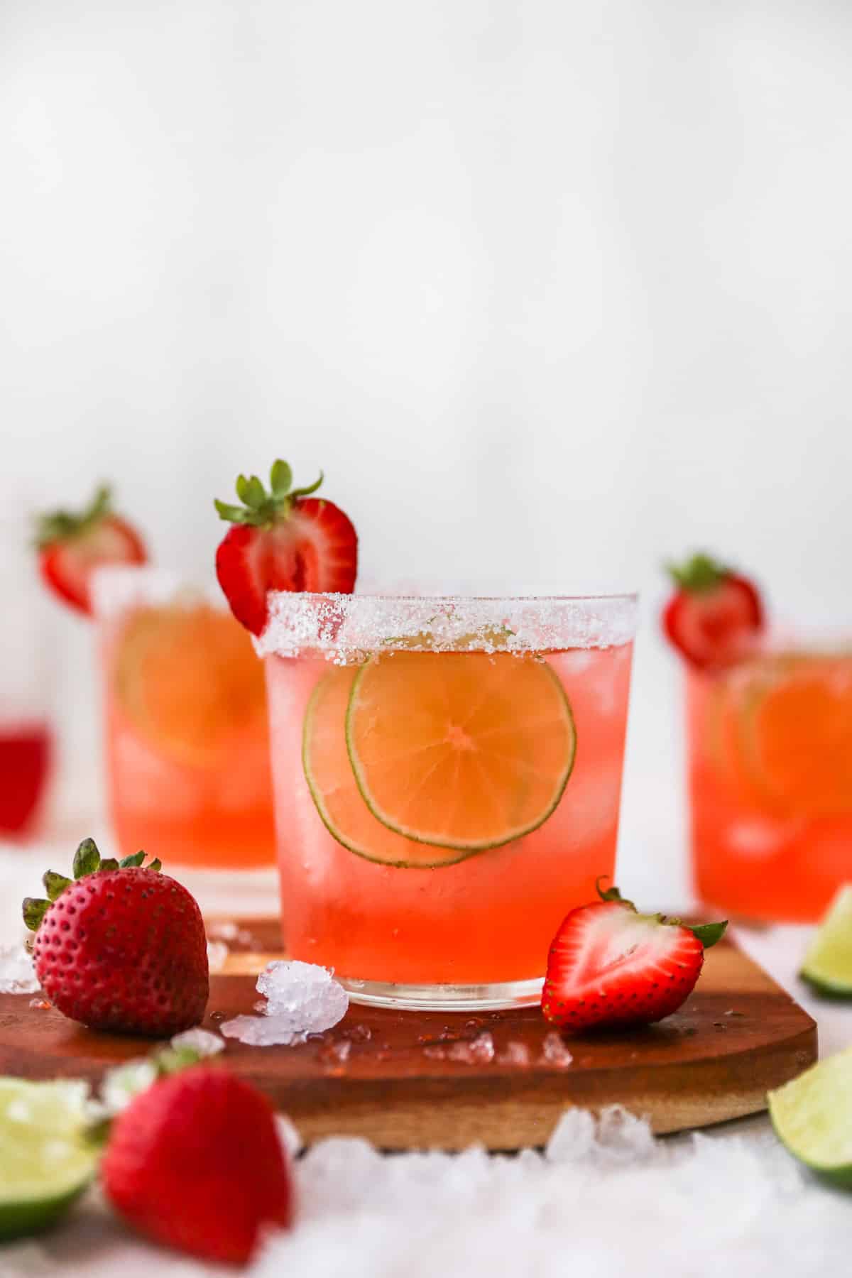boozy ice pops: strawberry margarita