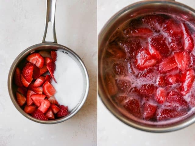 how to make strawberry simple syrup