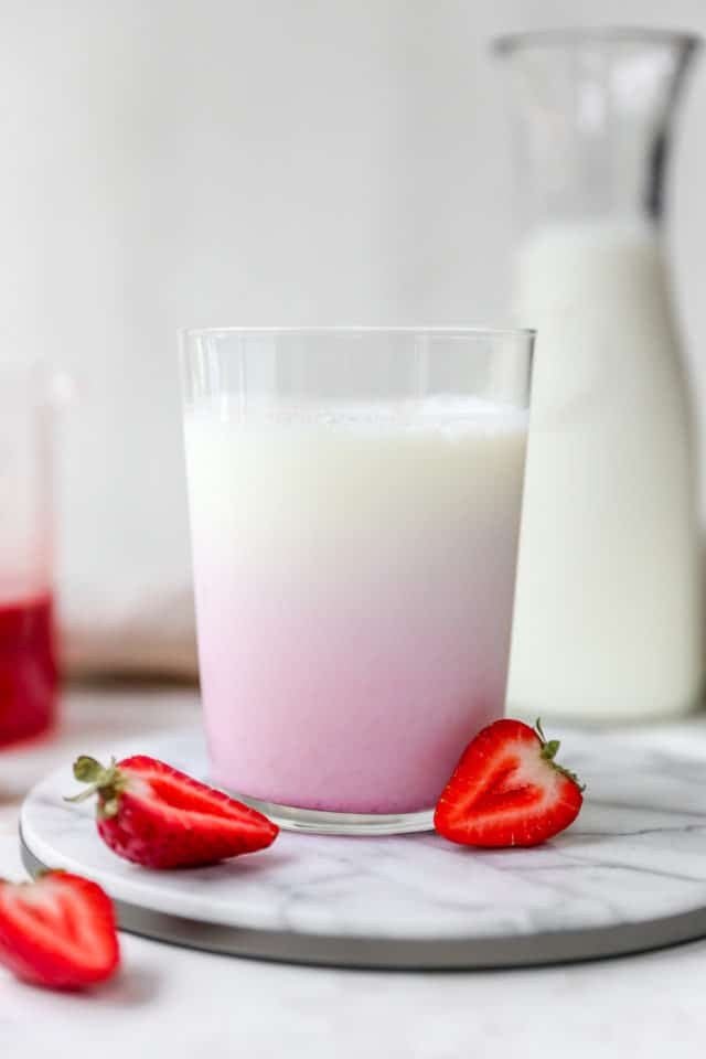 strawberry syrup in milk to make strawberry milk