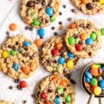 monster cookies with M&M's