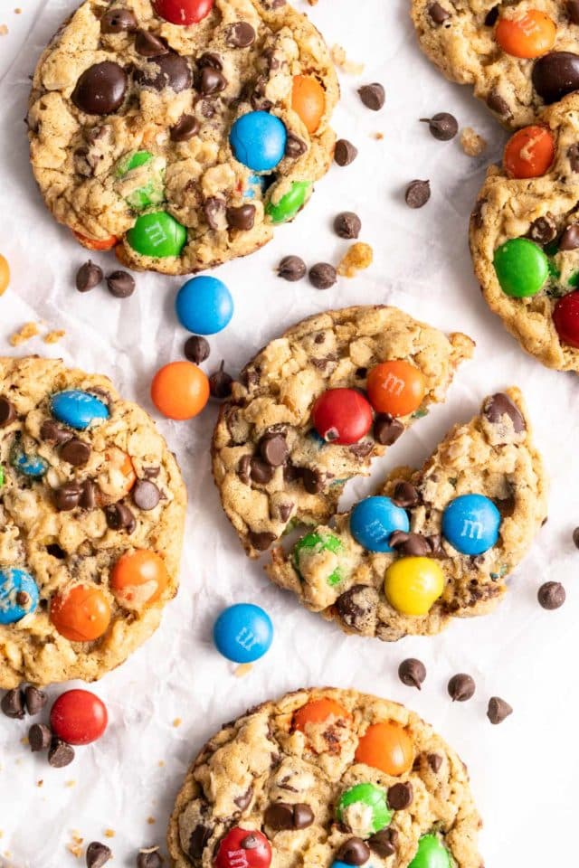 big M&M oatmeal cookies