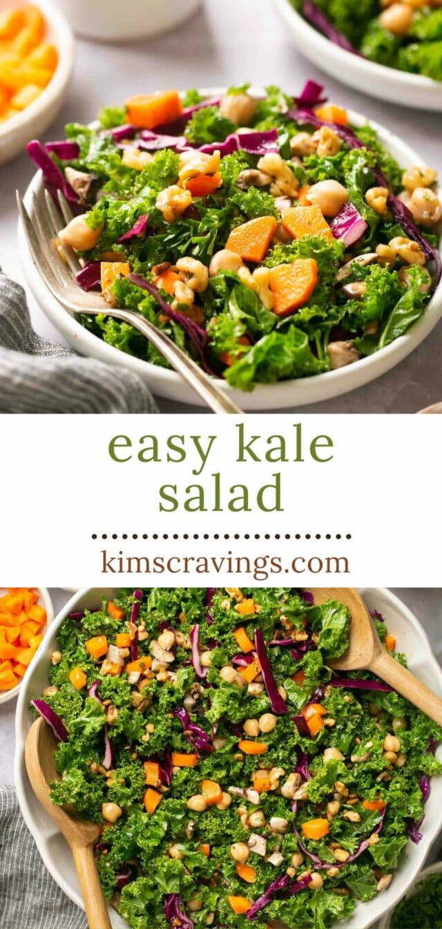 Easy Kale Salad - Kim's Cravings