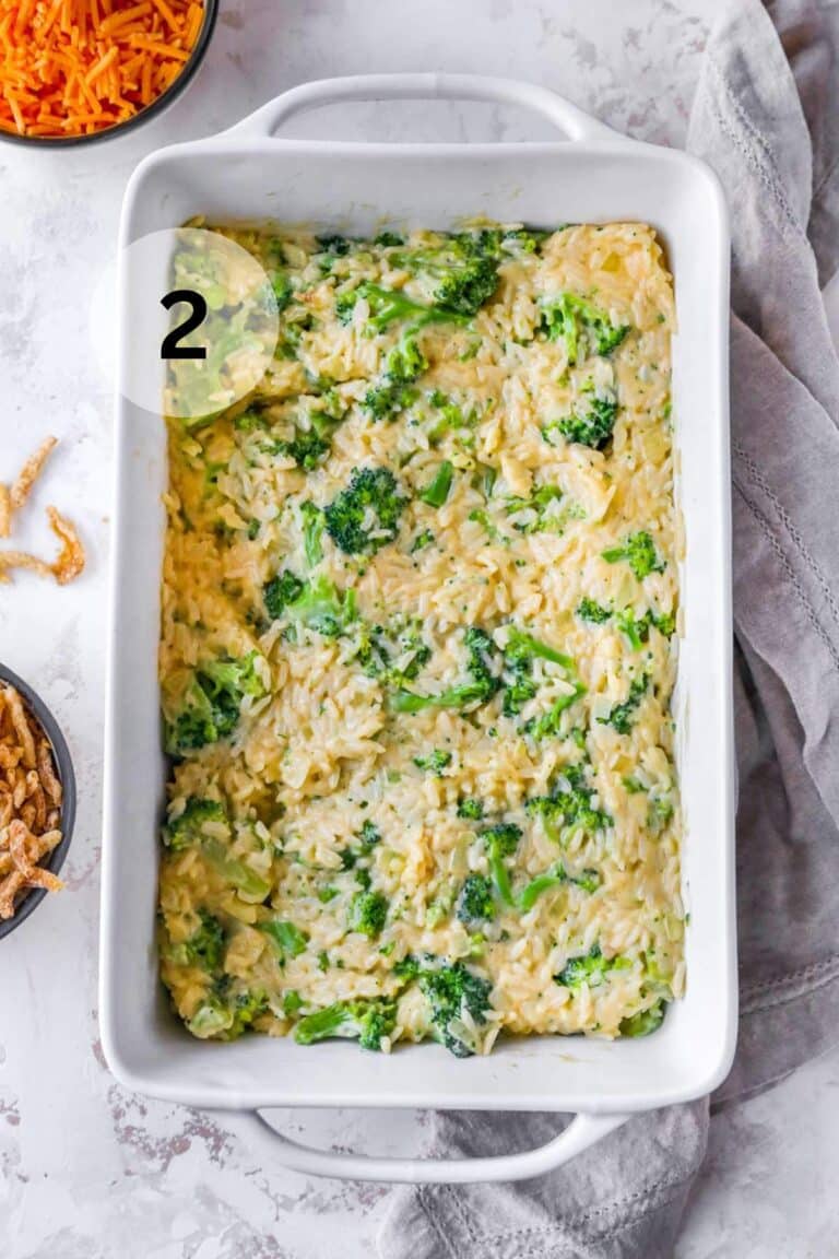 Broccoli Rice Casserole - Kim's Cravings