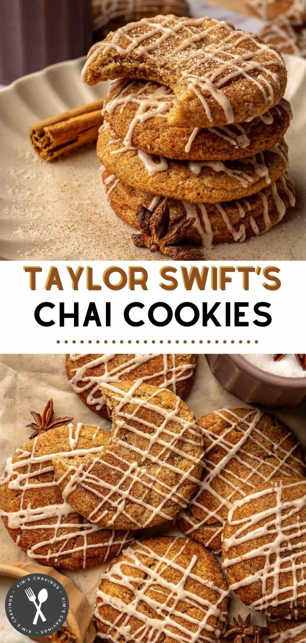 Taylor Swift Chai Cookies - Kim&amp;#39;s Cravings