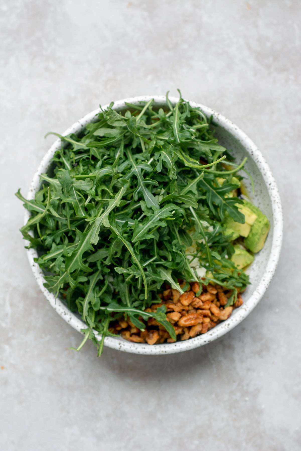 Arugula in a bowl.