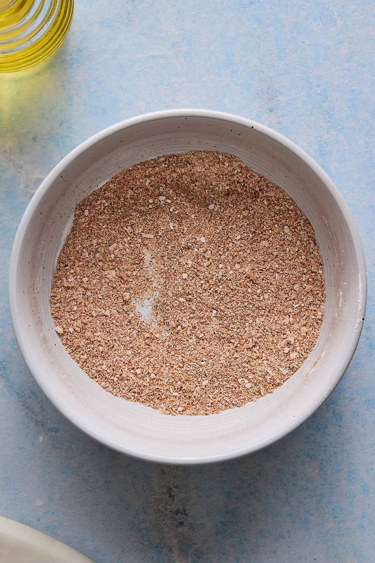 Seasoning mix in a small bowl.