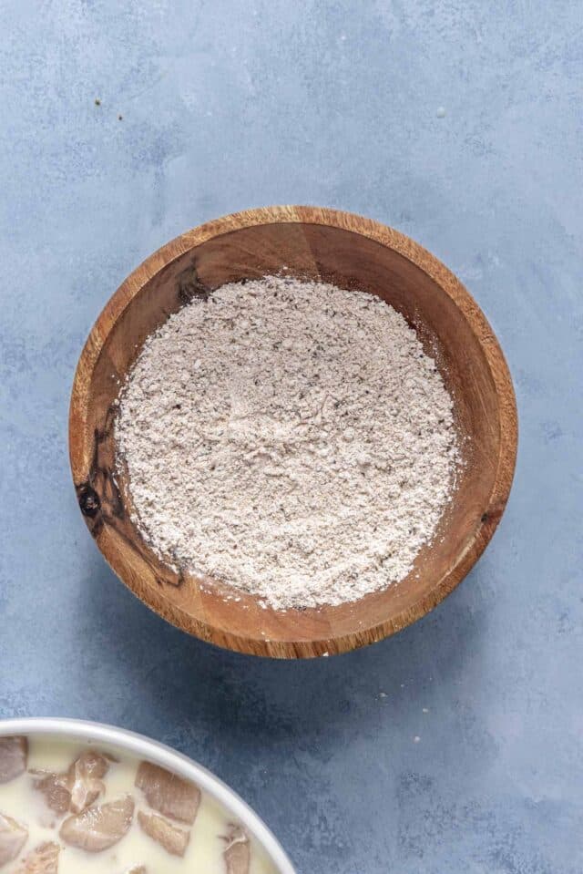Seasoning blend mixed in a small bowl.
