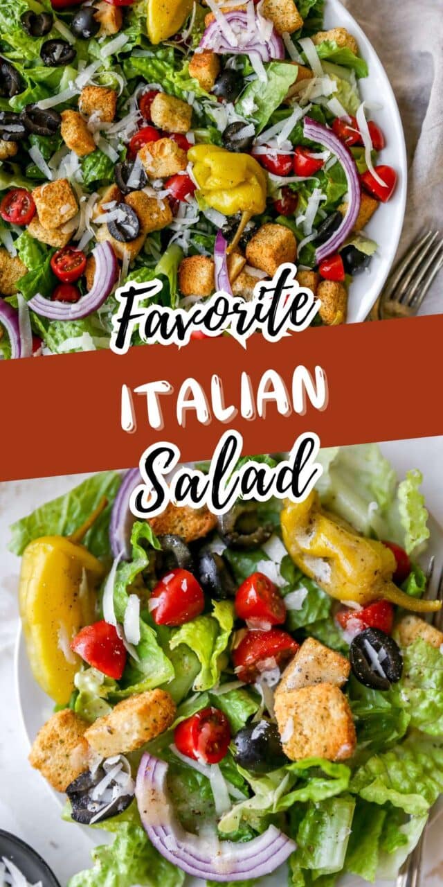 Italian Salad drizzled with Italian vinaigrette.